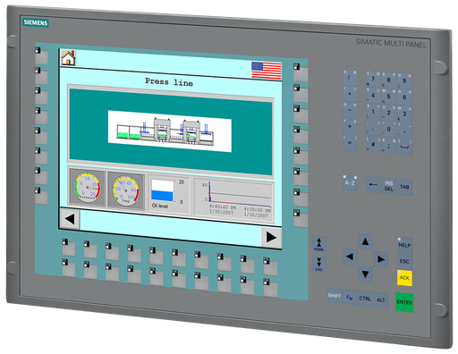 Siemens - Siemens 6AV66440BA012AX1 MP377 12" KEY,