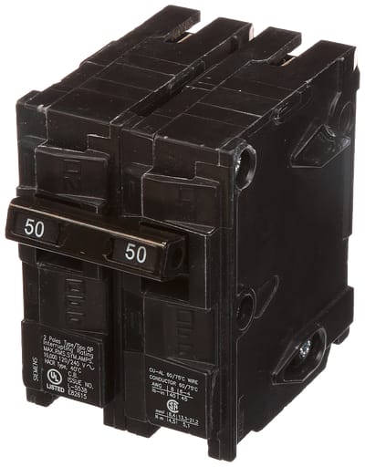 Siemens - Siemens Q250 2-Pole 50 Amp 120/240 VAC 10 kA Plug-In Circuit Breaker