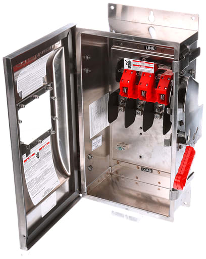 Siemens - Siemens HNF364SW 240/480/600 VAC 250/600 VDC 200 Amp 3-Pole 3-Wire NEMA 4/4X Heavy Duty Non-Fusible Safety Switch
