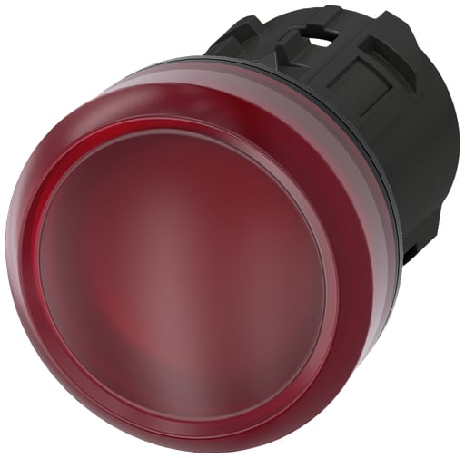 Siemens - Siemens 3SU10016AA200AA0 22 mm Red Plastic Round Indicator Light