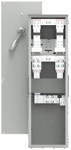 Siemens - Siemens WS1600CU 15.1 x 16.3 x 50.1 Inch 120/240 VAC 600 Amp 1-Phase 3-Wire Galvanized Steel Service Entrance Module
