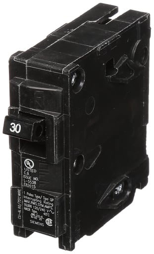 Siemens - Siemens Q130 1-Pole 120 VAC 30 Amp 10 kA Plug-In Circuit Breaker