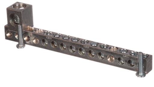 Siemens - Siemens ECGB101 14 to 4 AWG Copper/Aluminum 10-Position Load Center Ground Bar Kit