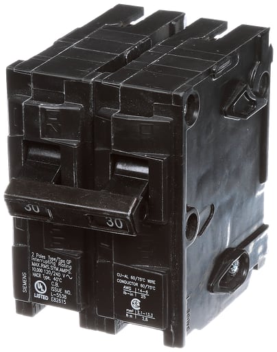 Siemens - Siemens Q230 2-Pole 120/240 VAC 30 Amp 10 kA Plug-In Common Trip Circuit Breaker