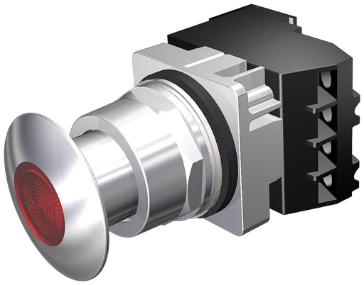 Siemens - Siemens 52PP2D2AB PUSHBUTTON,MTD,RED,1