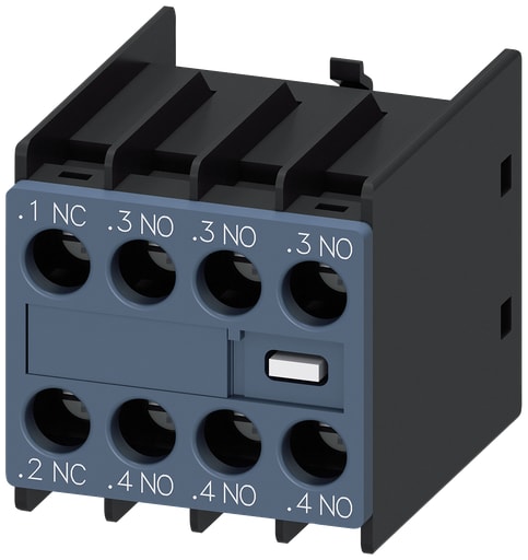 Siemens - Siemens 3RH29111HA31 230 Volt 6 Amp 3NO 1NC Screw Terminal Contactor Auxiliary Switch Block