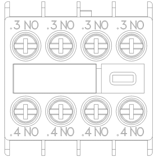Siemens - Siemens 3RH29111FA40 AUX. SWITCH 4NO FO