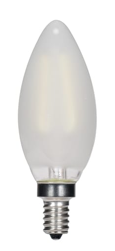 Satco Products, Incorporated - Satco S9868 3.5 Watt B11 LED; Frosted; Candelabra base; 2700K; 350 Lumens; 120 Volt