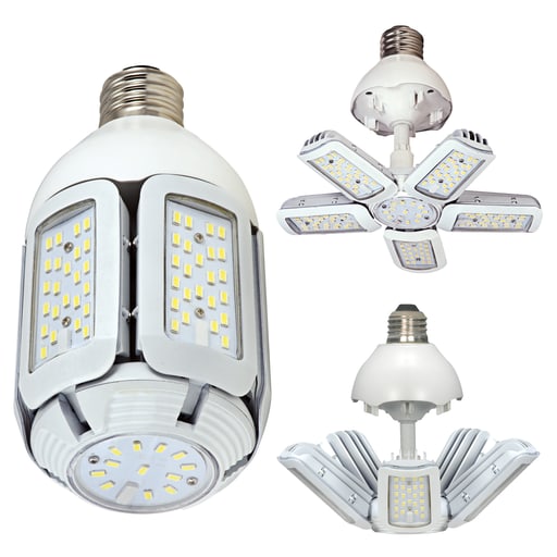 Satco Products, Incorporated - Satco S29750 30 Watt LED HID Replacement; 5000K; Medium base; Adjustable beam angle; 100-277 Volt