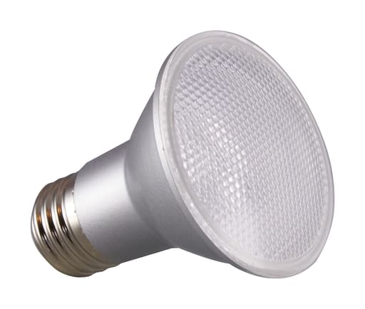 Satco Products, Incorporated - Satco S29407 6.5 Watt; PAR20 LED; 3500K; 40 deg. Beam Angle; Medium base; 120 Volt