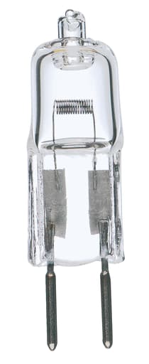 Satco Products, Incorporated - Satco S3470 50 Watt; Halogen; T4; Clear; 2000 Average rated hours; 900 Lumens; Bi Pin GY6.35 base; 12 Volt; Carded