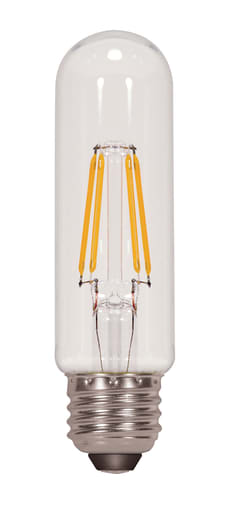 Satco Products, Incorporated - Satco S9580 5 Watt T10 LED; Clear; Medium base; 2700K; 450 Lumens; 120 Volt