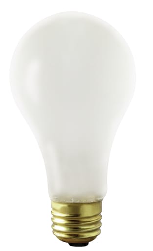 Satco Products, Incorporated - Satco S3973 100 Watt A21 Incandescent; Frost; 2500 Average rated hours; 1000 Lumens; Medium base; 130 Volt; Shatter Proof