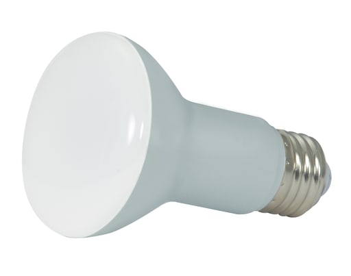 Satco Products, Incorporated - Satco S9631 6.5 Watt; LED R20; 3000K; 107 deg. Beam Angle; Medium base; 120 Volt; Dimmable