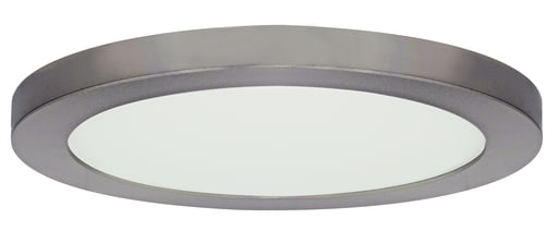 Satco Products, Incorporated - Satco S29651 25 watt; 13" Flush Mount LED Fixture; 3000K; Round Shape; Brushed Nickel Finish; 120 volts