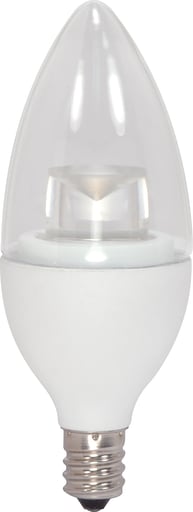 Satco Products, Incorporated - Satco S8950 2.8 Watt; B11 LED; 3000K; Candelabra base; 120 Volt