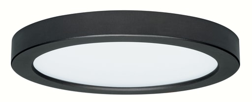 Satco Products, Incorporated - Satco S21541 25 watt; 13" Flush Mount LED Fixture; 3000K; Round Shape; Black Finish; 120 volts