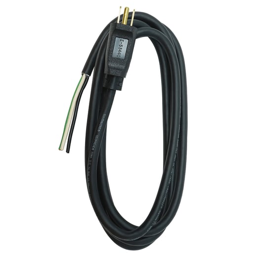 Coleman Cable - Southwire 9858SW0008 9ft 14/3 SJEOW Replacement Power Supply Cord, 15A 125V, Black Jacket