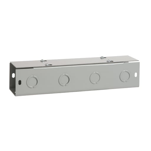 nVent Hoffman - Hoffman F66G24WK 6" x 6" x 24" Straight Section, Hinged Cover Wireway w/ Knockouts, NEMA Type 1, Steel