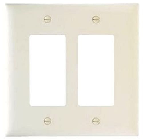 Pass & Seymour / Legrand - Pass & Seymour SP262-LA 2Gang Wallplate, Decorator, Light Almond