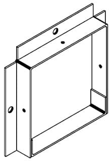 Wiegmann - Wiegmann PA0606 6 Inch NEMA 1 Wireway Panel Adaptor