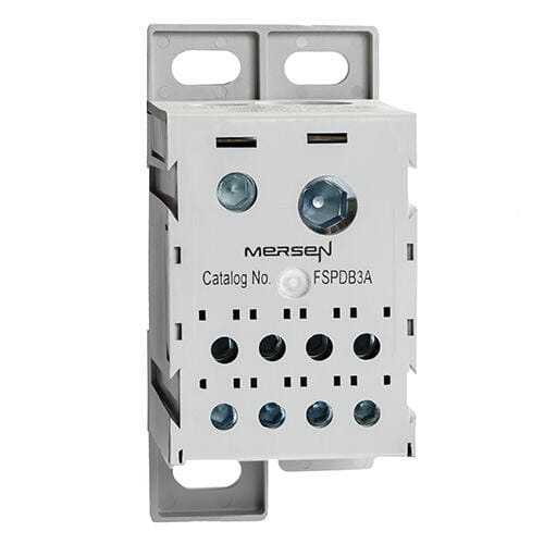 Ferraz Shawmut - Mersen FSPDB3A Finger-Safe Power Distribution Block, Aluminum. 310 Ampere Rating
