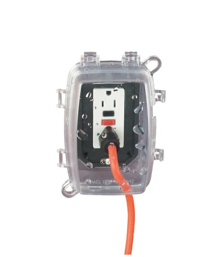 Intermatic, Inc - Intermatic WP1150C 1-Gang Receptacle In-Use Cover, Horizontal / Vertical, 4-3/4" Deep - Clear