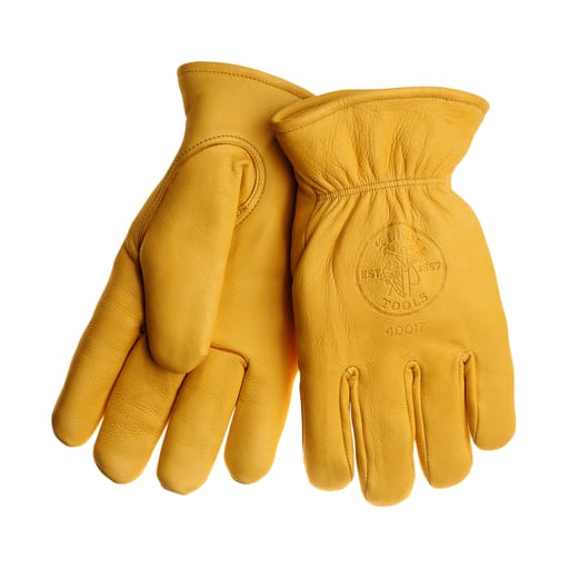 Klein Tool - Klein Tools 40018 Extra Large Natural Light Tan Shirred Elastic Lined Cut-Off Work Gloves