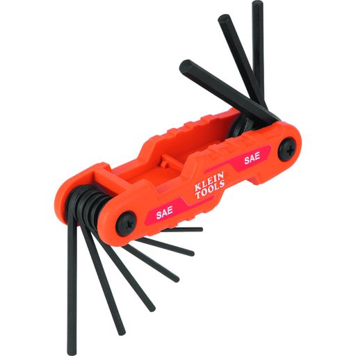 Klein Tool - KLEIN 70540 Folding Hex Key Set, 9-