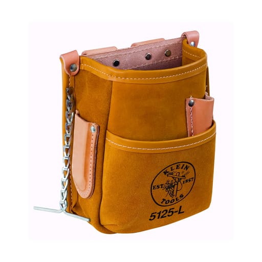 Klein Tool - Klein 5125L Pocket Tool Pouch with Tape Thong, Leather