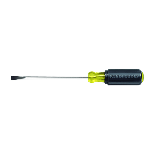 Klein Tool - Klein 605-10 1/4" Cabinet-Tip Screwdriver - 10" Heavy-Duty Round-Shank