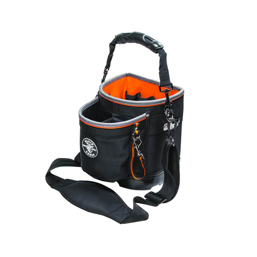 Klein Tool - Klein 55419SP-14 Tool Bag, Tradesman Pro Shoulder Pouch, 14 Pockets, 10"