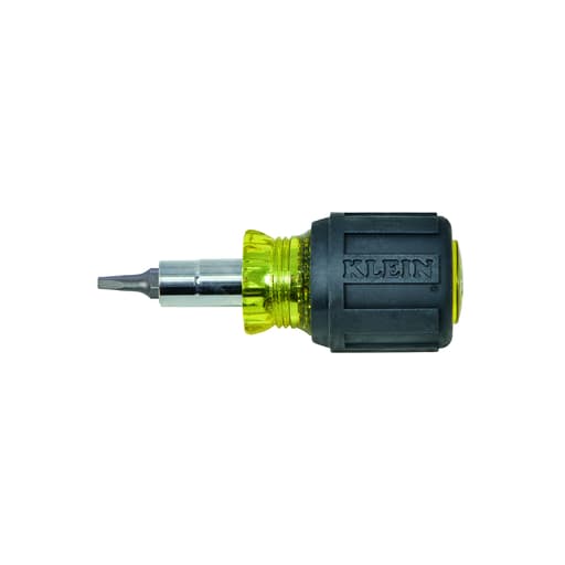 Klein Tool - Klein 32562 Multi-Bit Screwdriver / Nut Driver, 6-in-1, Stubby, Ph, Sl, Sq Bits