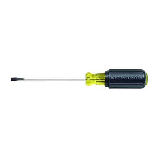 Klein Tool - Klein 601-4 3/16" Cabinet-Tip Screwdriver - 4" Round-Shank
