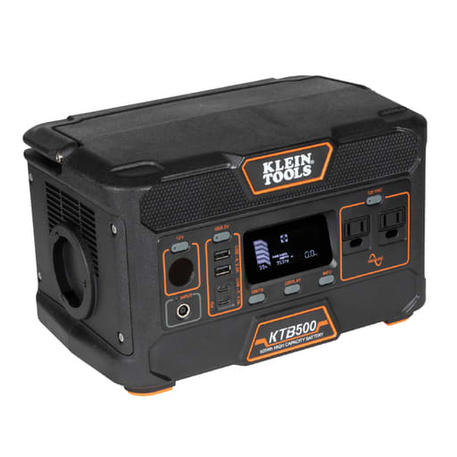 Klein Tool - Klein KTB500 Portable Power Station, 500W