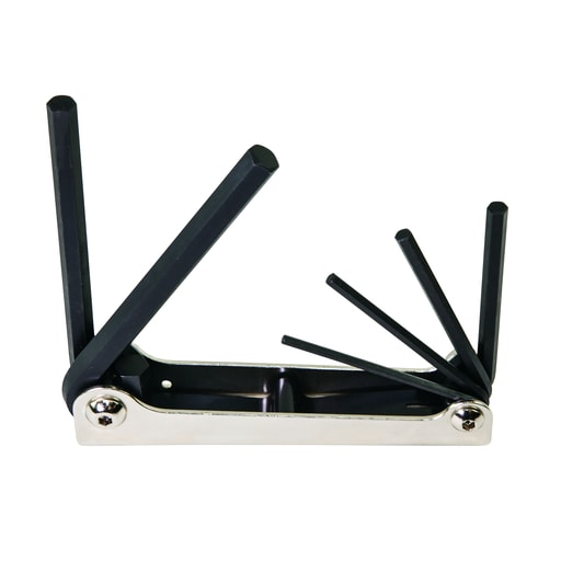Klein Tool - Klein 70580 Folding Hex Key Set, 6-Key, Metric Sizes