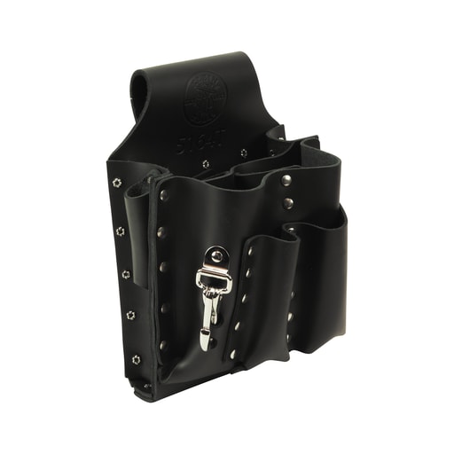 Klein Tool - Klein Tools 5164T 6-3/4 x 9-3/4 Inch Leather Tunnel Loop 8-Pocket Tool Pouch