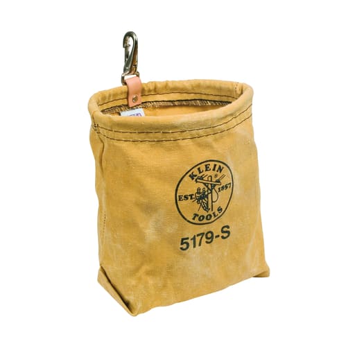 Klein Tool - Klein 5179S Tool Pouch, Water-Repellent Bag with Snap Clip, 7.5 x 7 x 3.5"