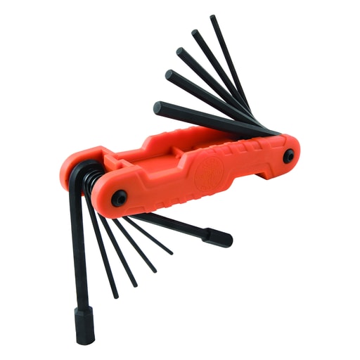 Klein Tool - Klein 70550 Pro Folding Hex Key Set, 11-Key, SAE Sizes
