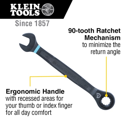 Klein Tool - KLEIN 69408MG Metric Ratcheting Wre
