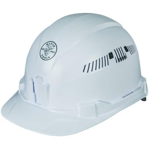 Klein Tool - Klein 60105 Hard Hat, Vented, Cap Style, White
