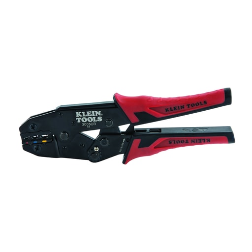 Klein Tool - Klein 3005CR Ratcheting Crimper, 10-22 AWG - Insulated Terminals