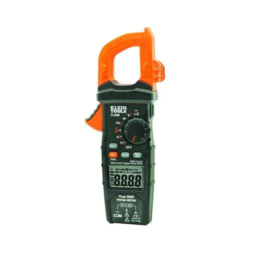 Klein Tool - Klein CL800 Digital Clamp Meter, AC Auto-Range TRMS, Low Impedance (LoZ), Auto Off