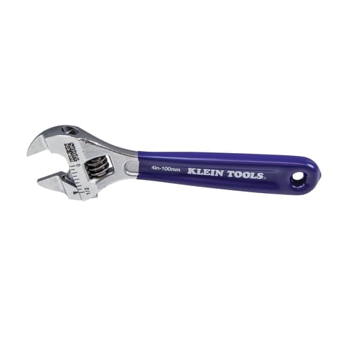 Klein Tool - Klein D86932 Slim-Jaw Adjustable Wrench, 4"