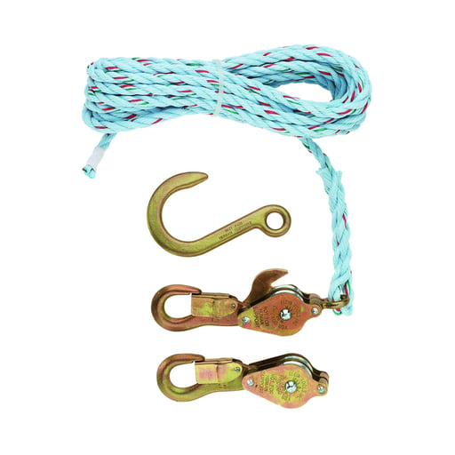Klein Tool - Klein 1802-30-SR 25ft Block & Tackle Hooks w/ Rope