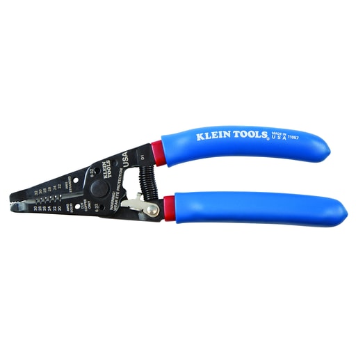 Klein Tool - Klein 11057 Klein-Kurve® Wire Stripper/Cutter Solid &amp; Stranded Wire - 20-30 AWG Solid &amp; 22-32 AWG Stranded