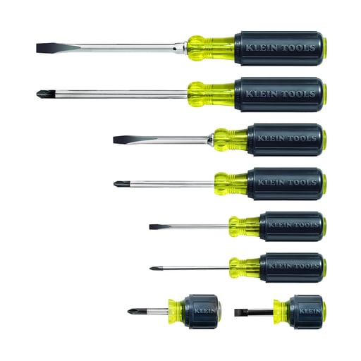Klein Tool - Klein 85078 Screwdriver Set, Multi-Application, 8-Piece
