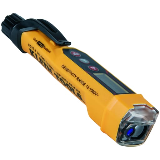 Klein Tool - Klein NCVT-6 Non-Contact Voltage Tester Pen, 12-1000V AC, with Laser Distance Meter