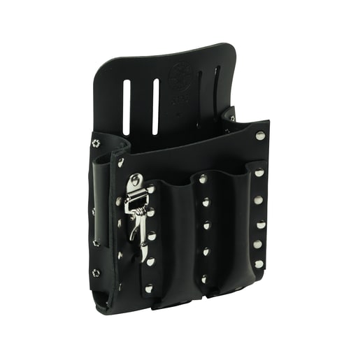 Klein Tool - Klein 5126 Leather Tool Pouch with Knife Snap, 5-Pocket