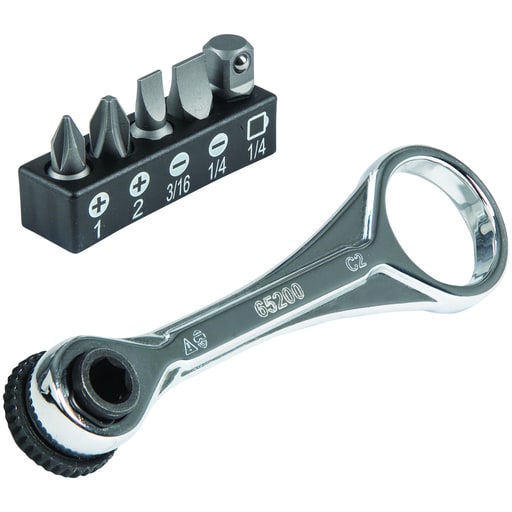 Klein Tool - Klein 65200 Slim-Profile Mini Ratchet Set, 5-Piece